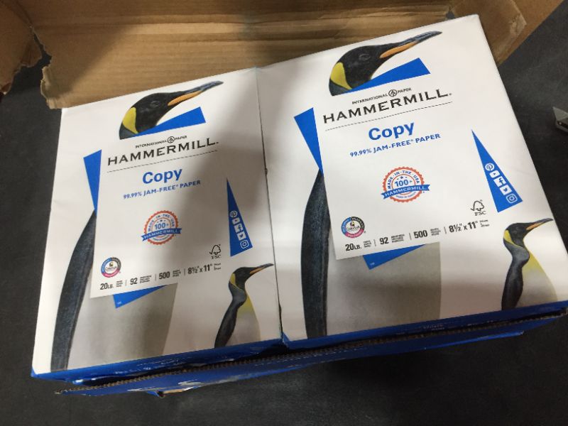 Photo 3 of Hammermill Printer Paper, 20 lb Copy Paper, 8.5 x 11 - 92 Bright, Made in the USA
