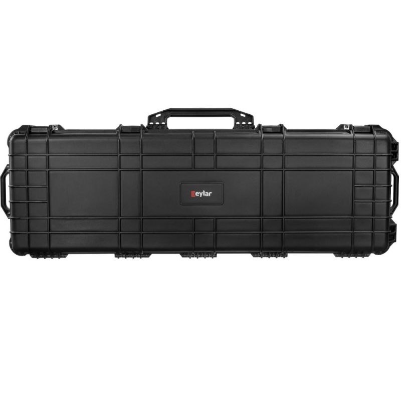 Photo 1 of 53" Tactical Roller Rifle Hard Case, Waterproof & Shockproof w/ Foam-Black
