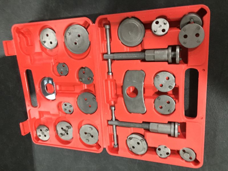 Photo 2 of 22Pc Disc Brake Caliper Piston Wind Back Tool Maintenance Hand Tool
