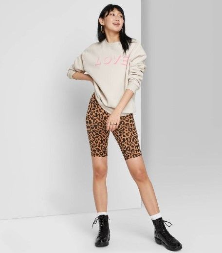 Photo 1 of SIZE XXL - PACK OF 2 -Women's High-Rise Bike Shorts - Wild Fable™
