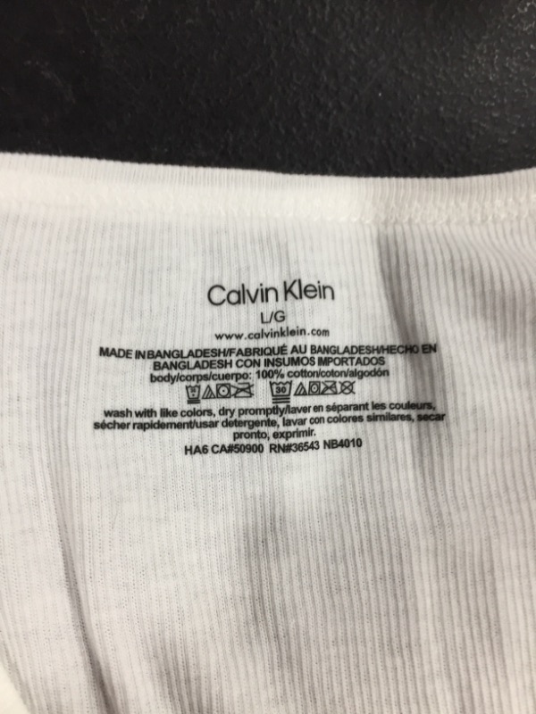 Photo 3 of CALVIN KLEIN Cotton Classics 3-Pack Tank Top LARGE
