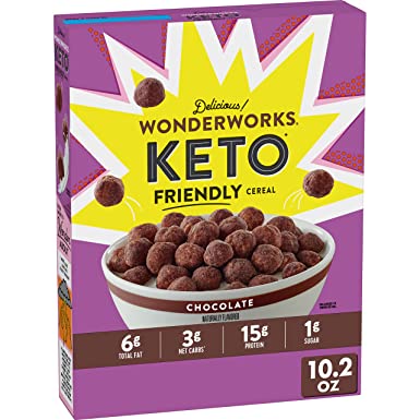 Photo 1 of Wonderworks Keto Friendly Cereal, Chocolate, 10.2 oz Box  (Pack of 3) **BEST BY:09/28/2022**
