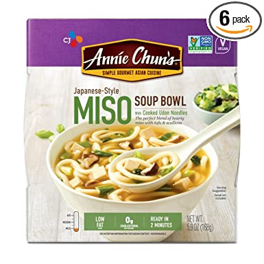 Photo 1 of Annie Chun's Soup Bowl, Japanese Style Miso, Non GMO, Vegan, 5.9 Oz (Pack of 6) **BEST BY:06/02/2023**