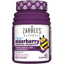 Photo 1 of 3 PACK!! Zarbee's Elderberry Gummies For Kids With Vitamin C, Zinc & Elderberry, Daily Childrens Immune Support Vitamins Gummy For Children Ages 2 And Up, Natural Berry Flavor, 42 Count, EXPIRES END OF JULY! **BEST BY:07/2022**