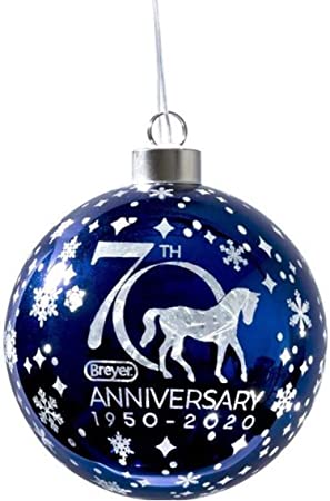 Photo 1 of Breyer Horses 2020 Holiday Collection | 70th Anniversary Glass Ball Ornament | Model #700682
