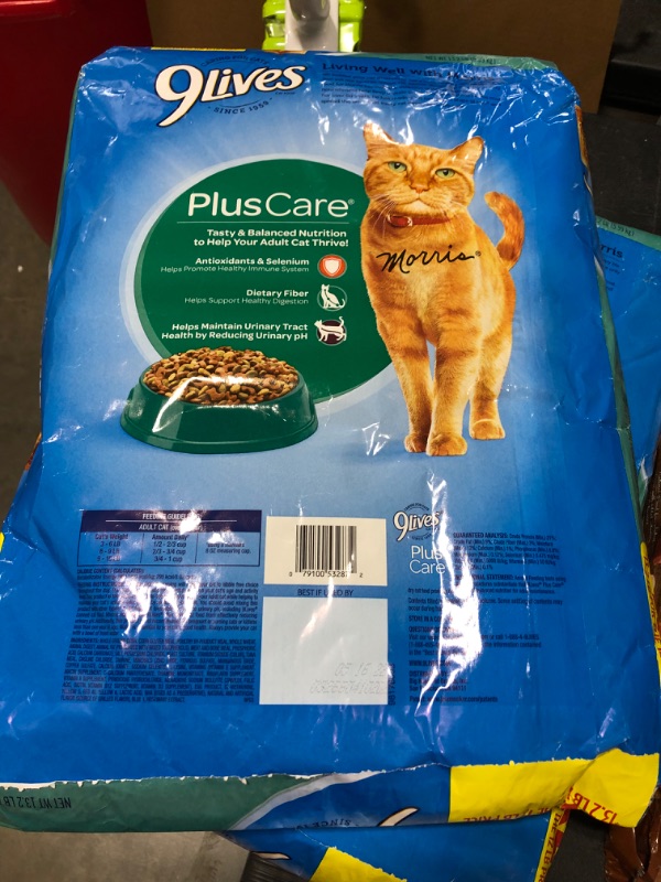 Photo 3 of 9Lives Plus Care Dry Cat Food, 13.3 Lb (Discontinued by Manufacturer)EXPIRED!! **BEST BY:05/16/2022**