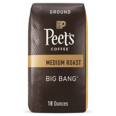 Photo 1 of 2 PACK!! Peet's Coffee, Medium Roast Ground Coffee - Big Bang 18 Ounce Bag, Packaging May Vary, EXPIRED!! **BEST BY:06/22/2022**
