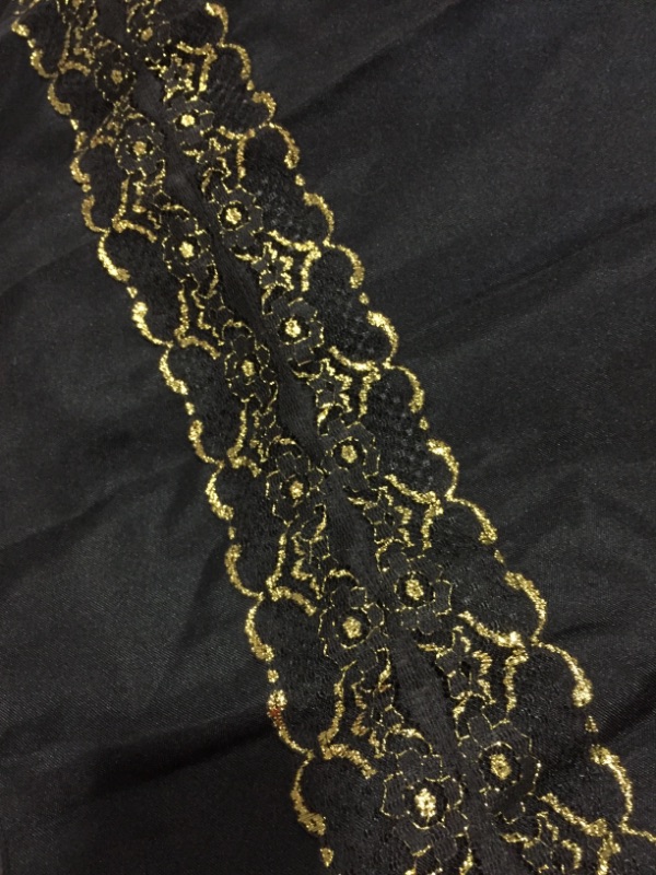 Photo 2 of Black Dress With Gold Trim (XL)