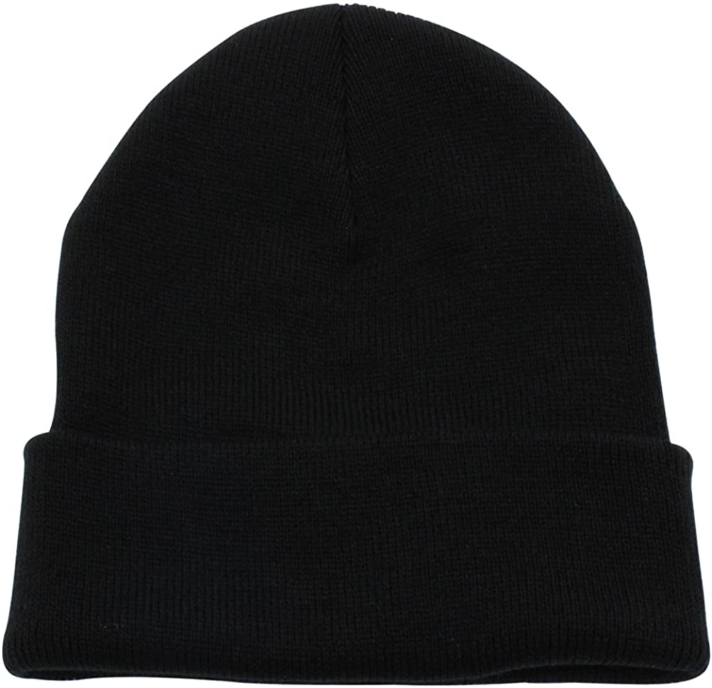 Photo 1 of Top Level Beanie Men Women - Unisex Cuffed Plain Skull Knit Hat Cap
