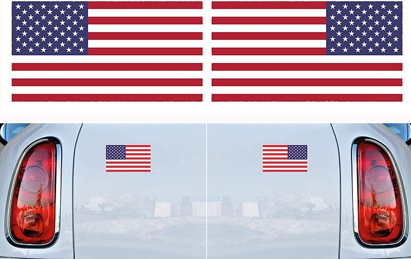 Photo 1 of 6Pack American Flag Vinyl Decal Sticker USA 