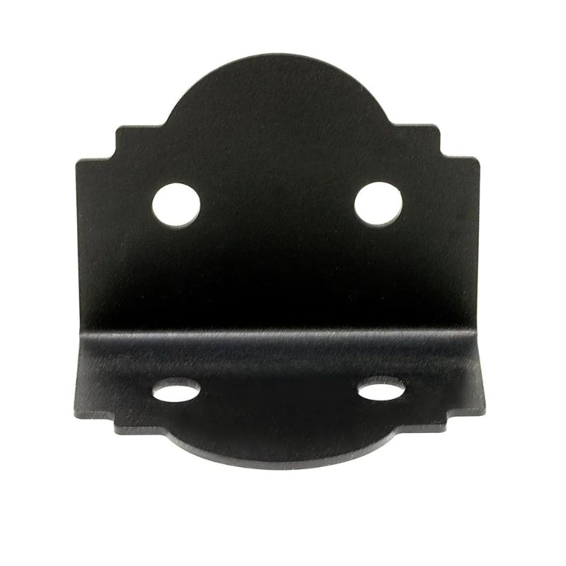 Photo 1 of (2 PACK) Outdoor Accents Mission Collection ZMAX, Black Powder-Coated 90-degree Angle for 6x Lumber
