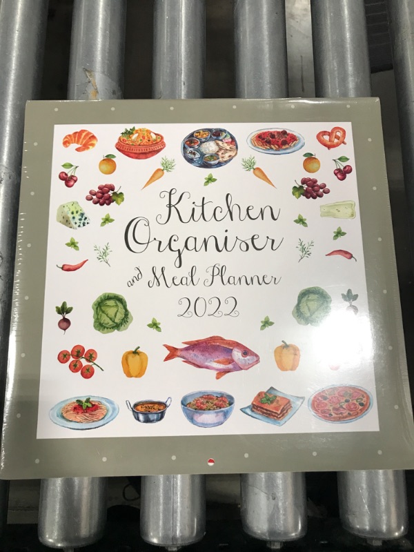 Photo 2 of 2022 Square Wall Calendar - Kitchen Organiser & Meal Planner, 12 x 12 Inch Monthly View, 16-Month, Home Organisers Theme, Includes 180 Reminder Stickers

