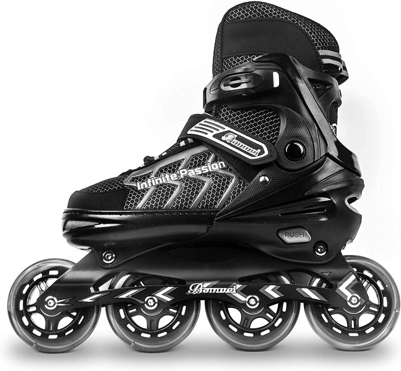 Photo 1 of MammyGol Adjustable Inline Skates for Adults and Teen, Safe and Durable Roller Skates with Giant Wheels,High Performance Skates for Girls and Boys,Men and Women
SIZE LARGE 