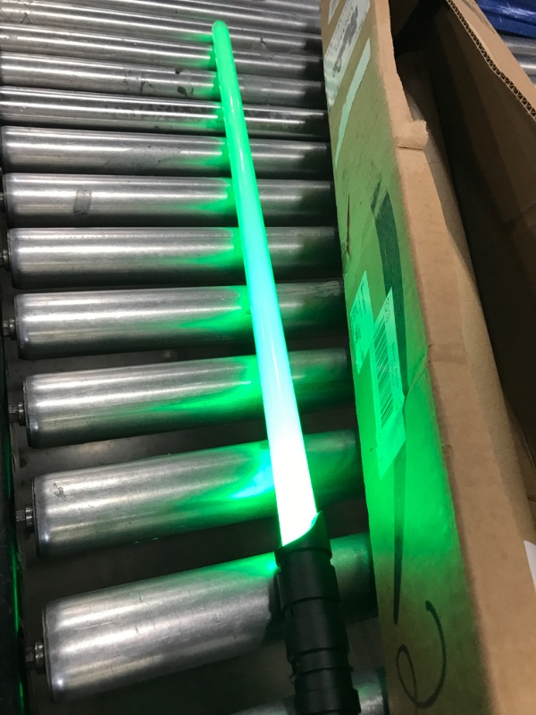 Photo 2 of YDDSABER Jedi Sith LED Light Saber, Force FX Heavy Dueling, Rechargeable Lightsaber, Loud Sound High Light with FOC, Metal Hilt, Blaster, (Green)
