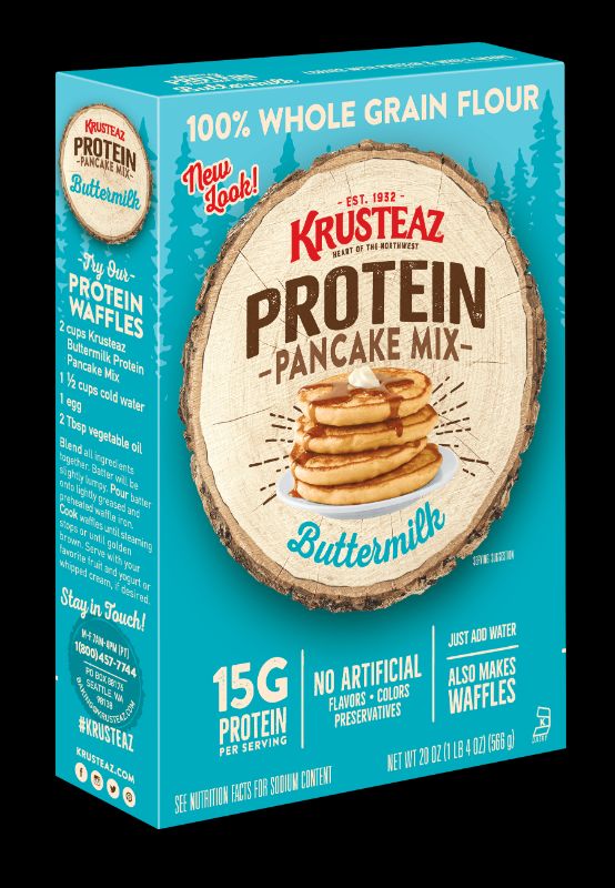 Photo 1 of (12 Pack) Krusteaz Protein Buttermilk Pancake Mix, 20-Ounce Box
EXPIRES 06/2022