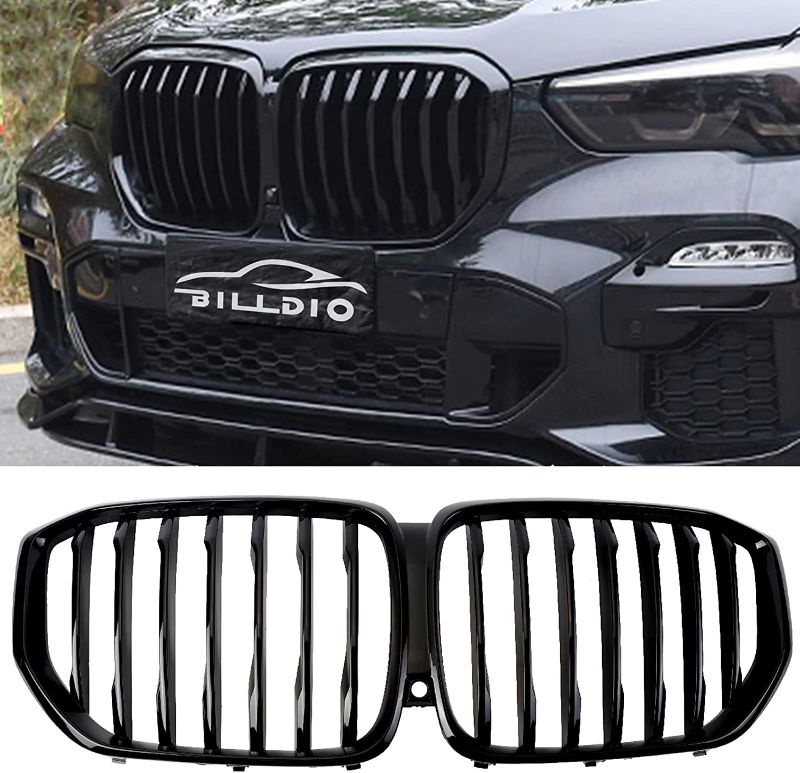 Photo 1 of BILLDIO Front Grille Grill Single slats Compatible with 2019 2020 2021 X5 G05 (SILVER/BLACK)