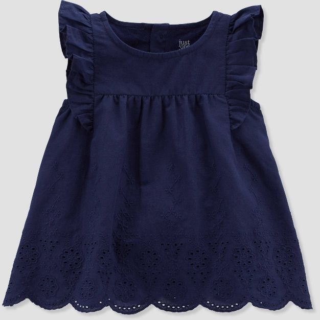 Photo 1 of Baby Girls' Eyelet Sunsuit - Just One You® made by carter's Navy (24M)
