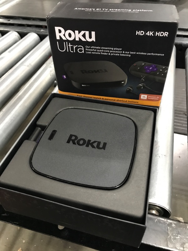 Photo 2 of Roku Ultra | Streaming Media Player 4K/HD/HDR with Premium JBL Headphones
