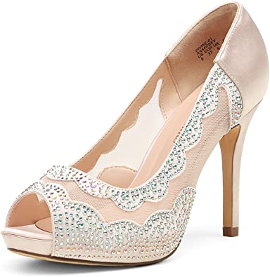 Photo 1 of DREAM PAIRS Women's Divine-01 High Heels Dress Pump Shoes (Size 7)
