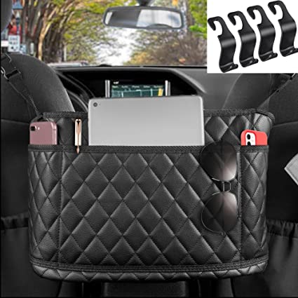 Photo 1 of Car Handbag Holder, SIMABI Purse Car Holder Front Seat with 4 PCS Hooks For The Car, Between Seat Storage For The Car, Front Seat Purse Holder For Car, Handbag Car Holder
