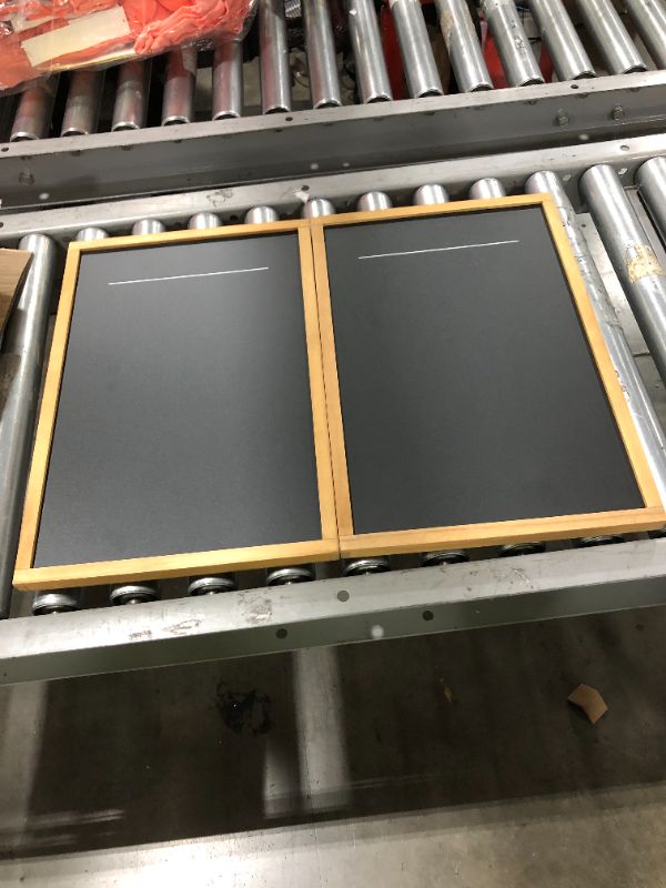 Photo 2 of 12" X 18" Hinge Stand Black Chalkboard - Hearth & Hand™ with Magnolia 2 Pack
