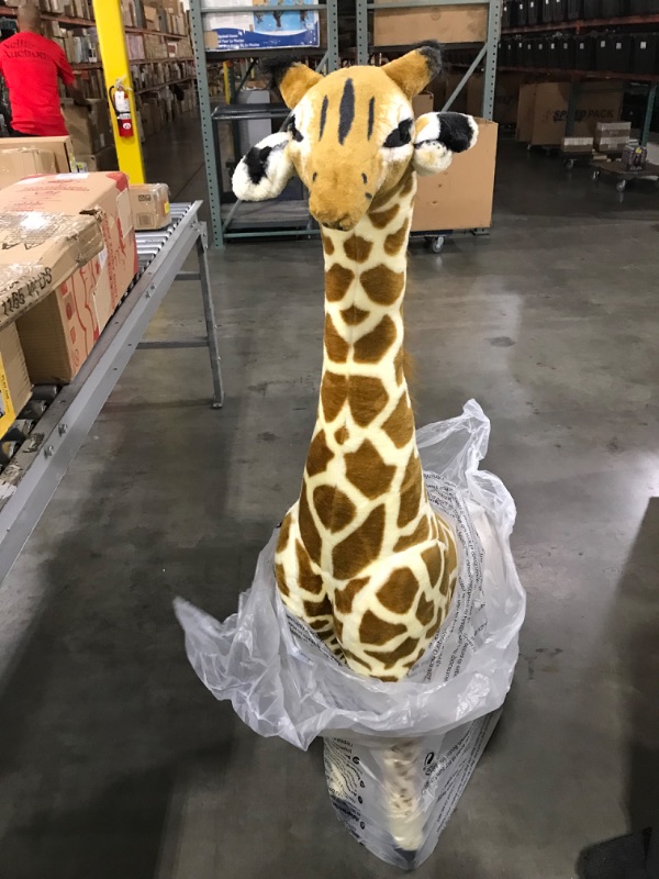 Photo 2 of Melissa & Doug Giant Giraffe - Lifelike Stuffed Animal (over 4 feet tall)
