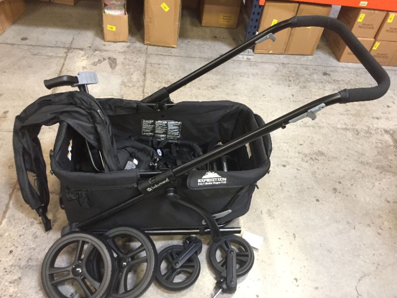 Photo 5 of Baby Trend Expedition 2-in-1 Stroller Wagon PLUS, Ultra Black
