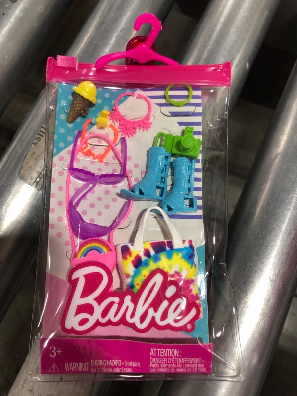 Photo 2 of Barbie Accessories Neon Festival Pack with 11 Storytelling Pieces for Barbie Dolls