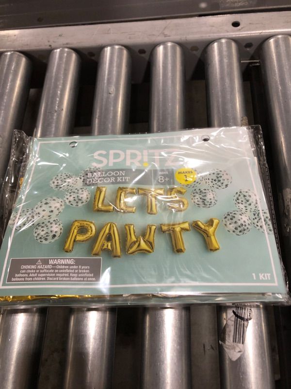 Photo 2 of 21ct Let's 'Pawty' Balloon Pack - Spritz