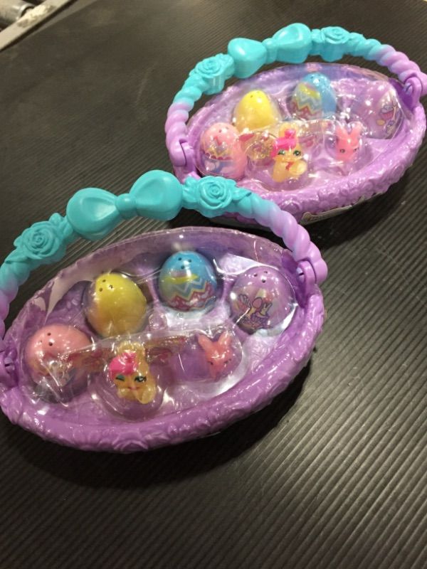 Photo 3 of (2 PACK) Hatchimals CollEGGtibles, Family Spring Toy Basket with 6 Bunny Characters