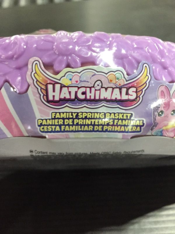 Photo 4 of (2 PACK) Hatchimals CollEGGtibles, Family Spring Toy Basket with 6 Bunny Characters