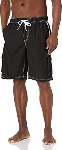 Photo 1 of [Size M] Kanu Surf Men's Barracuda Swim Trunks [Black]