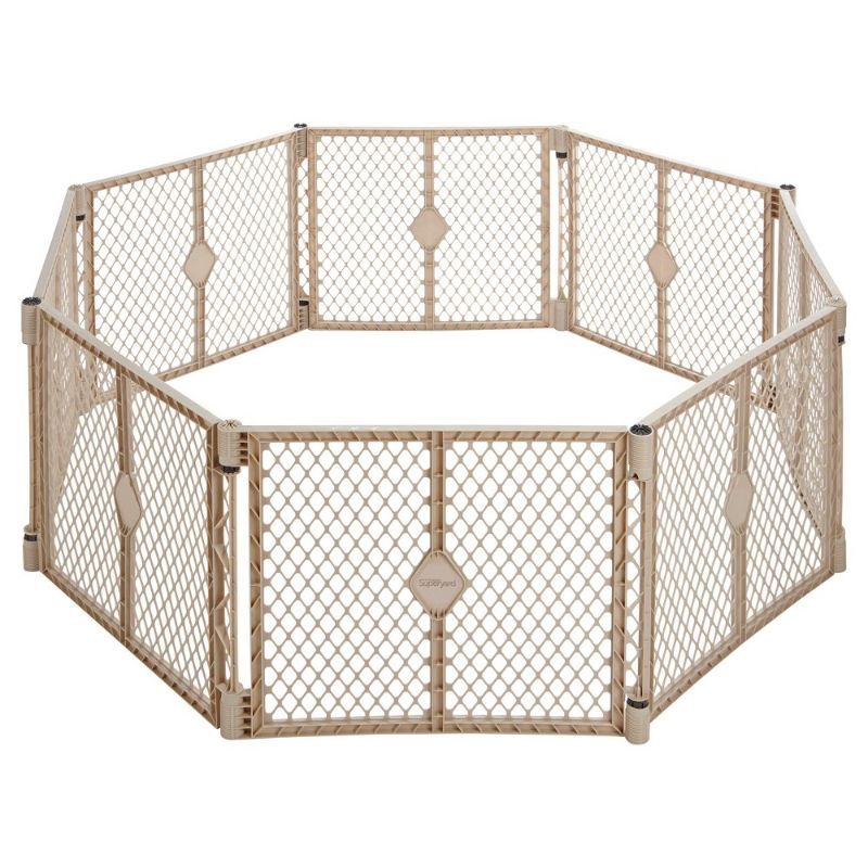 Photo 1 of Toddleroo by North States Superyard Indoor Outdoor 8 Panel Freestanding Gate