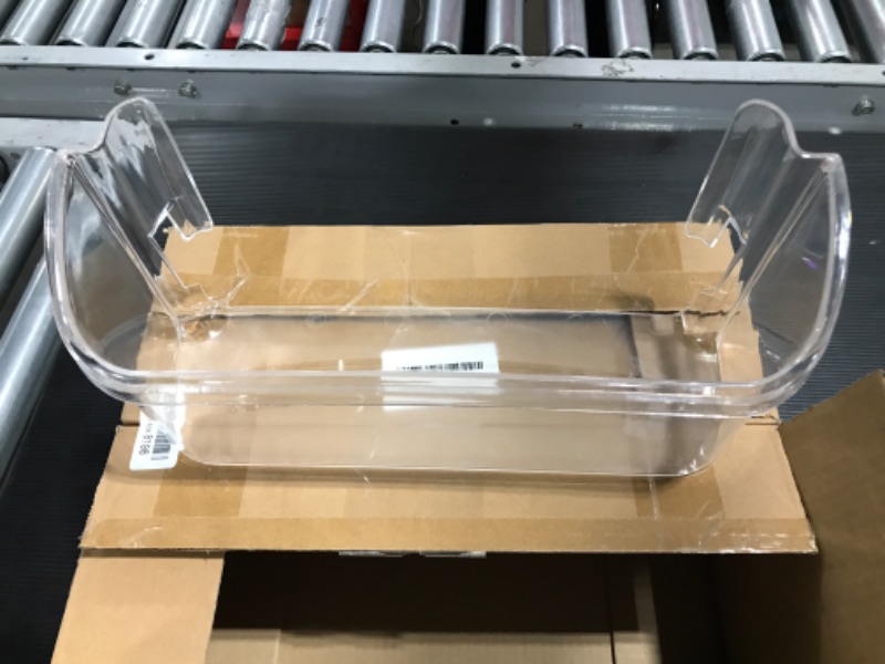 Photo 3 of AMI PARTS 240363702 14.3in(L)×4.2in(W)×5.5in(H) Clear Refrigerator Door Bin Side Shelf for Frigi-daire, Ken-more Refrigerator - Replaces 240363704, 240363705, 240363708, AP2116106, PS430207 (2 Pack)