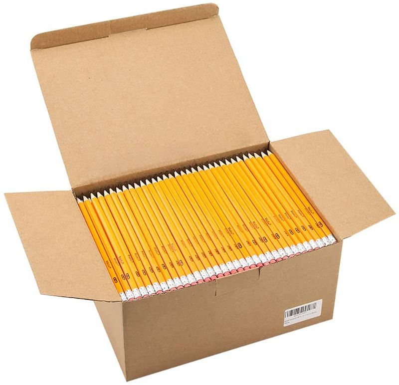 Photo 1 of Wood-Cased #2 HB Pencils, Yellow, Pre-sharpened, Class Pack, 576 pencils in box by Madisi