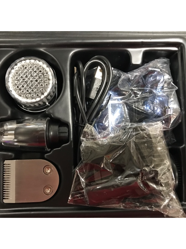 Photo 1 of Kibiy Head Shaver for Men, Upgrade 5-in-1 Mens Electric Shaver, Waterproof Rotary Shaver Grooming Kit, LED Display, Type-C Charge (Blue)