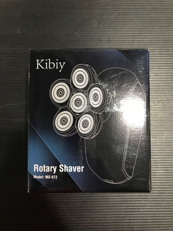 Photo 4 of Kibiy Head Shaver for Men, Upgrade 5-in-1 Mens Electric Shaver, Waterproof Rotary Shaver Grooming Kit, LED Display, Type-C Charge (Blue)