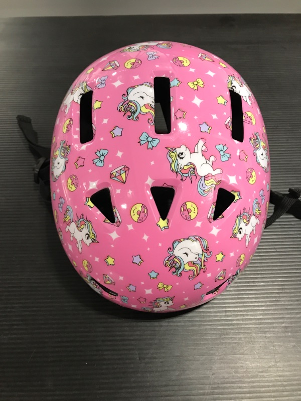 Photo 1 of [Size S] Kids Toddler Bike Helmet Ages 3-5-8 [Unicorns and Diamonds]