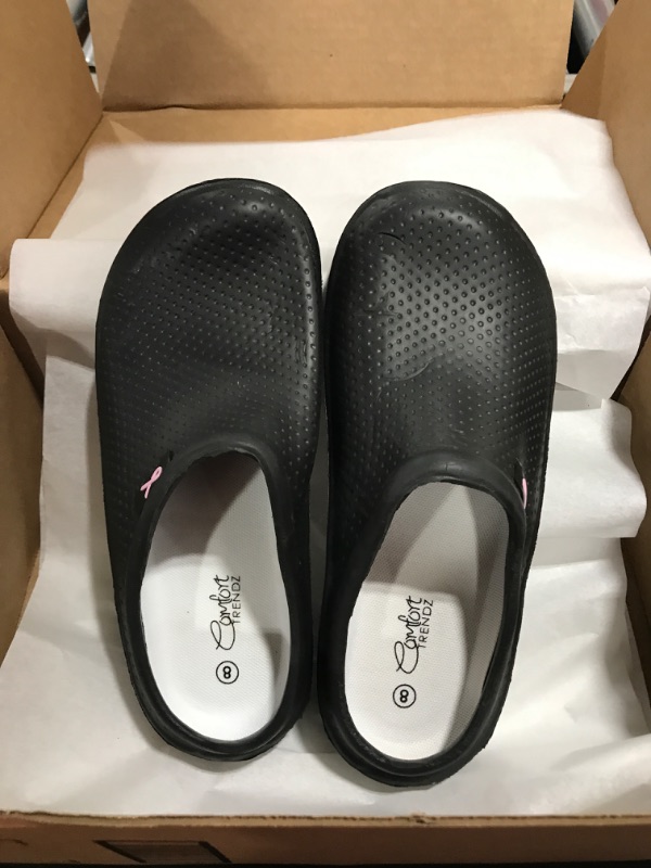 Photo 2 of [Size 8] Comfort Trends Women's Clogs [Black Honeycomb] 
