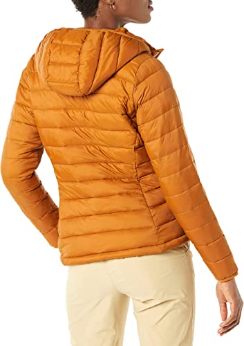 Photo 1 of [Size Large] Amazon Essentials Women's Lightweight Long-Sleeve Full-Zip Water-Resistant Packable Hooded Puffer Jacket [Tan]