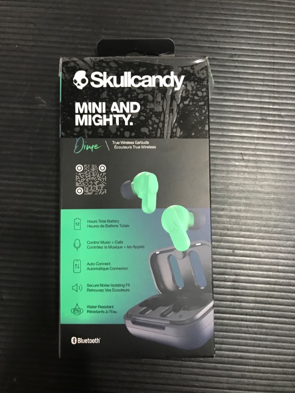 Photo 3 of Skullcandy Dime- Earphones with Mic--Dark Blue/Green
