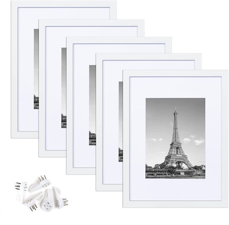 Photo 1 of 9x12 Picture Frame Set of 5 [White]