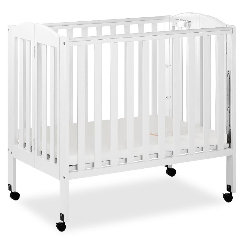 Photo 1 of Dream on Me 3-in-1 Folding Portable Mini Crib White
