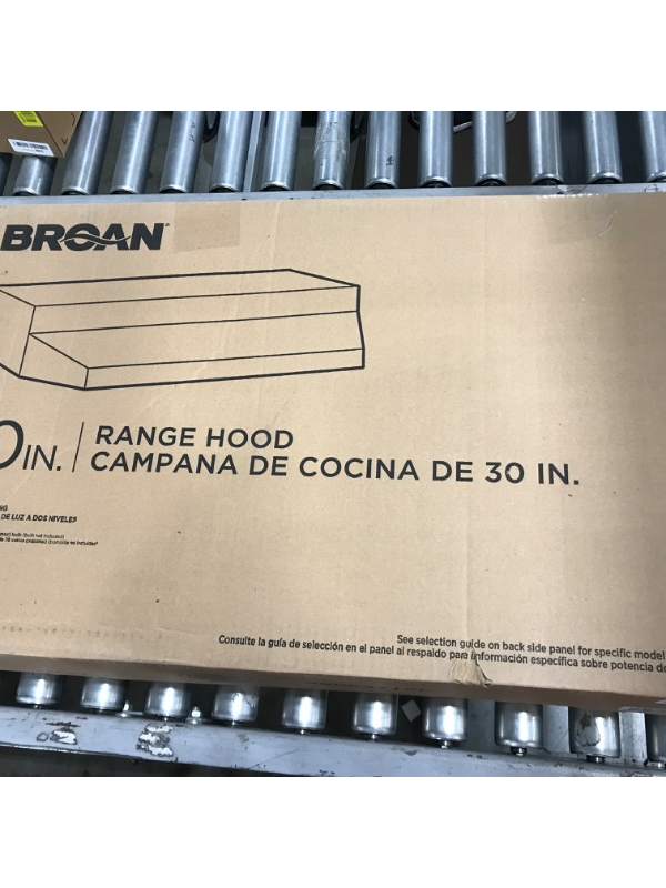 Photo 1 of Broan-NuTone 40000 Series 30 in. Under Cabinet Range Hood with Light in White