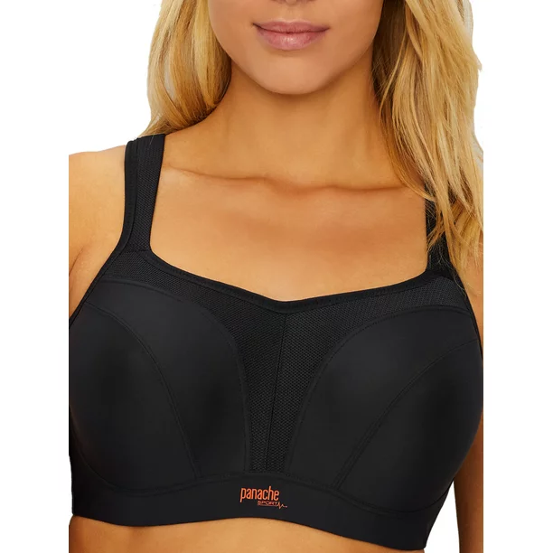 Photo 1 of [Size 38D] Panache Womens Ultimate High Impact Underwire Sports Bra Style-5021 [Black]