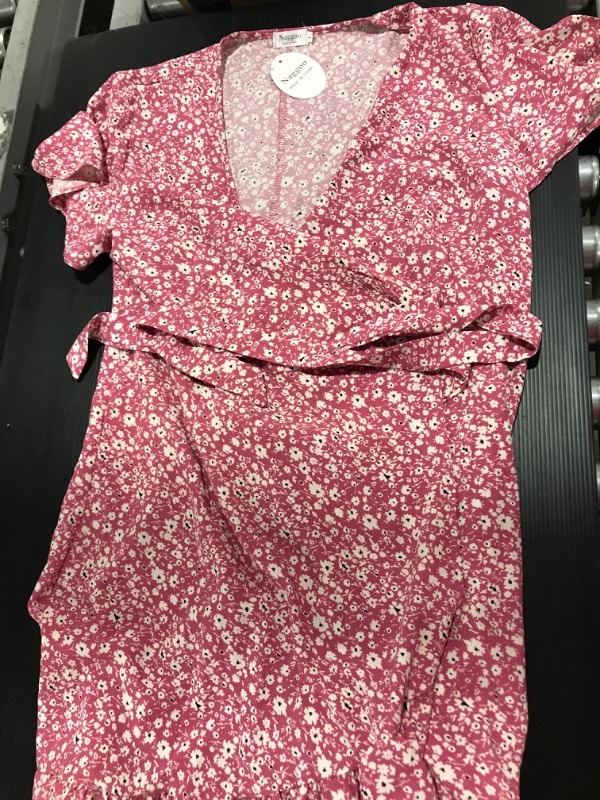 Photo 3 of [Size L] Naggoo Pink Wrap Dress