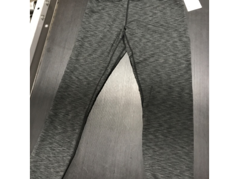 Photo 4 of [Size M] ODODOS Women's Cross Waist Yoga Leggings with Inner Pocket, Sports Gym Workout Running Pants -Inseam 25" /28"- SpaceDye Charcoal