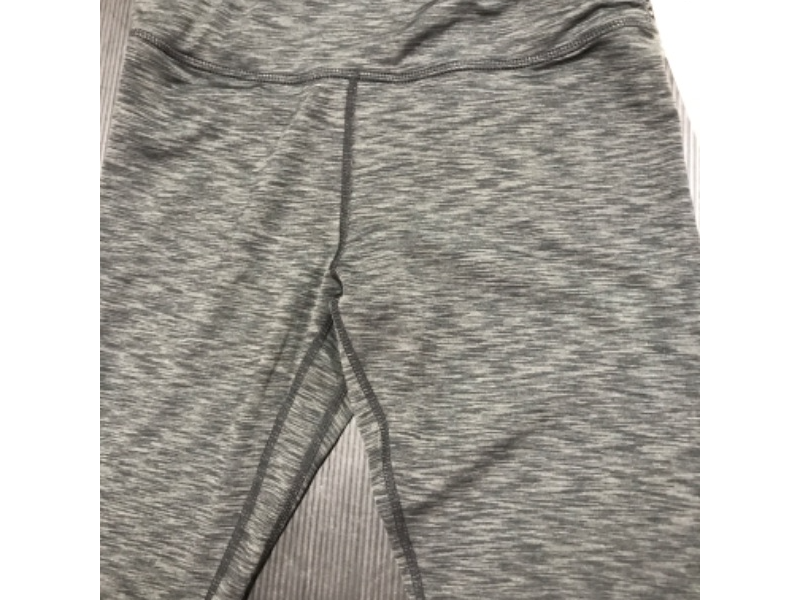 Photo 5 of [Size M] ODODOS Women's Cross Waist Yoga Leggings with Inner Pocket, Sports Gym Workout Running Pants -Inseam 25" /28"- SpaceDye Charcoal