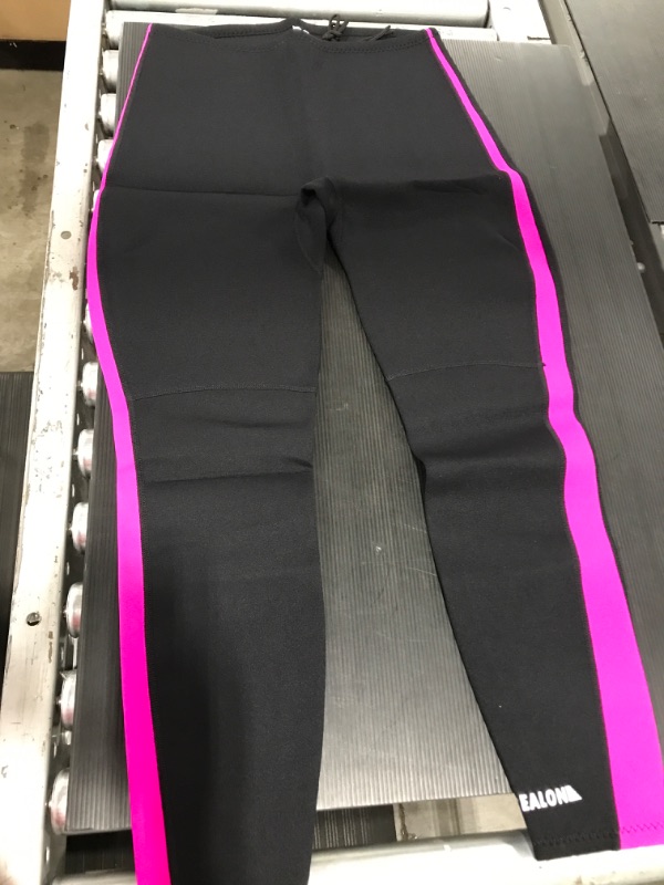 Photo 2 of [Size 2XL] Realon Women's Wetsuit Pants [Black and Pink]