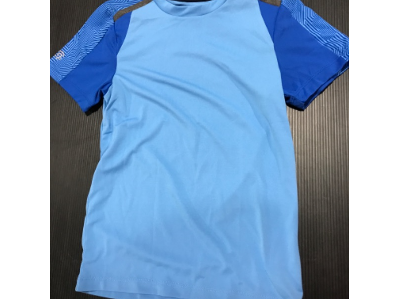 Photo 1 of [Size S] Champion Kids Rash Guard Short Sleeve Shirt- Multi Blue